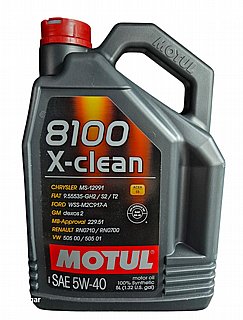 ��� ���� 5W40 Motul ���� 8100 X-clean 5L