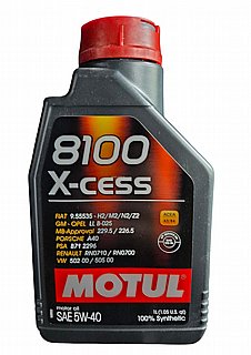 ��� ���� 5W40 Motul ���� 8100 X-cess 1L